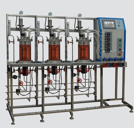 DME系列多聯平行磁耦合攪拌玻璃發(fā)酵罐