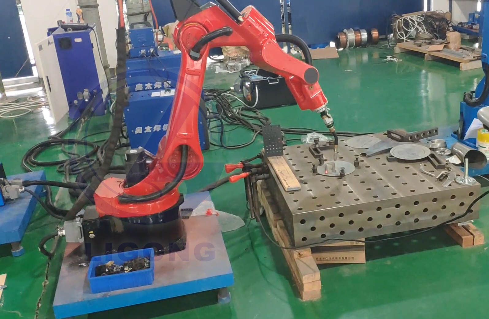 焊接工業(yè)機器人實訓(xùn)平臺