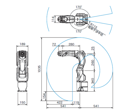 工業(yè)機(jī)器人參數(shù)圖